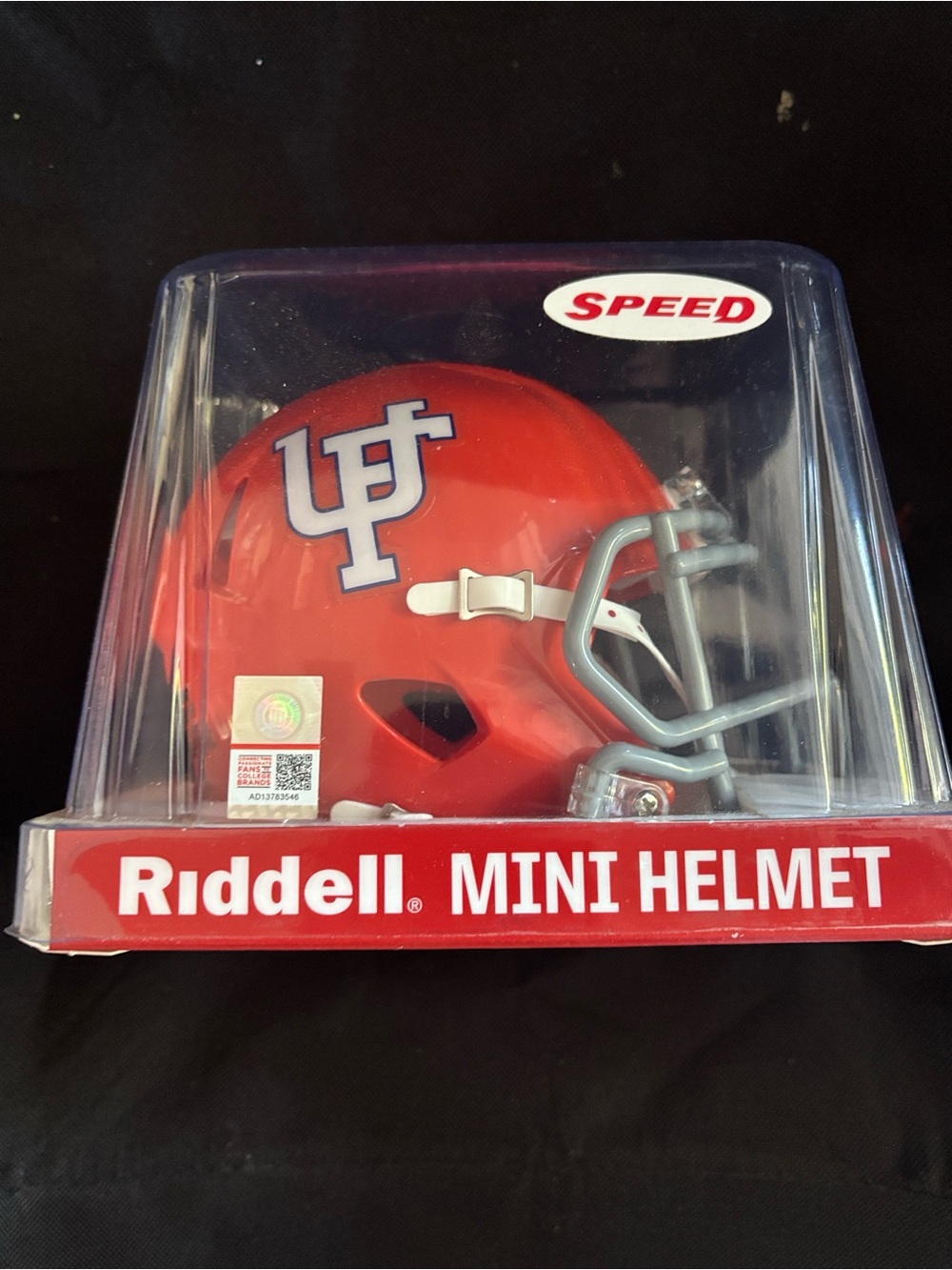 Riddell Red Mini Helmet - Speed Series UF Logo